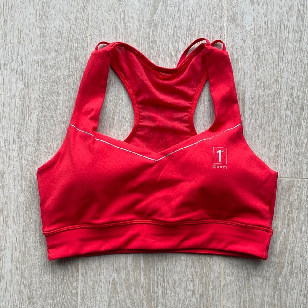 NEW 1st Phorm Racerback Sports Bra in Red